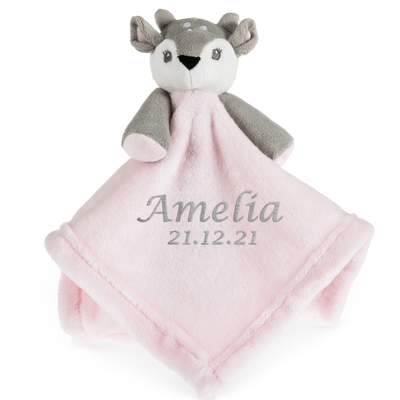 New Baby Girl Gifts Set Pink Deer Fawn Baby Hamper Baby Shower Gifts Boy New Born Gift Basket Blanket Comforter Newborn Baby Gift - Hoolaroo