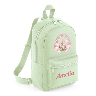 Personalised Backpack for Unicorn Castle Nursery Rucksack for Toddlers Customised School Bag for Kids
