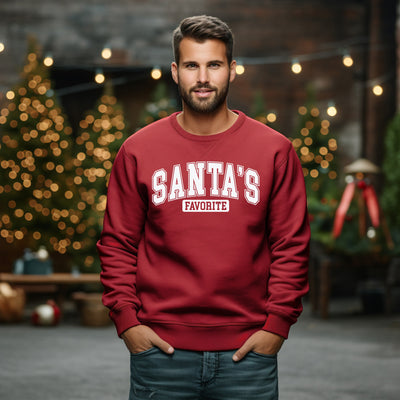 Santa's Favourite Christmas Jumper - Xmas Sweatshirt for Men, Women, and Kids