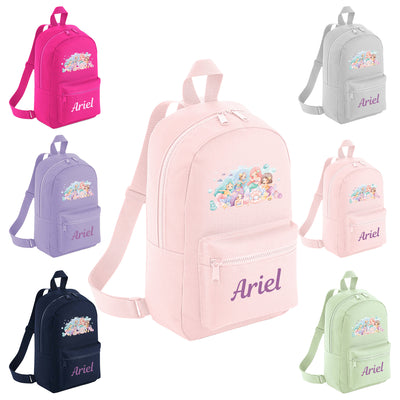 Personalised Backpack for Girls Mermaid, Nursery Rucksack for Toddlers School Bag Kids