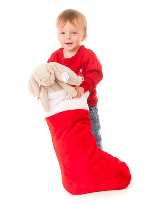 Personalised Embroidered Deluxe Christmas Stocking with Name Jumbo 57cm - Hoolaroo