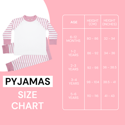 Personalised Birthday Pyjamas - When I Wake Up I Will Be 1 2 3 4  Girl Pink Honey Teddy Bear Gift Set