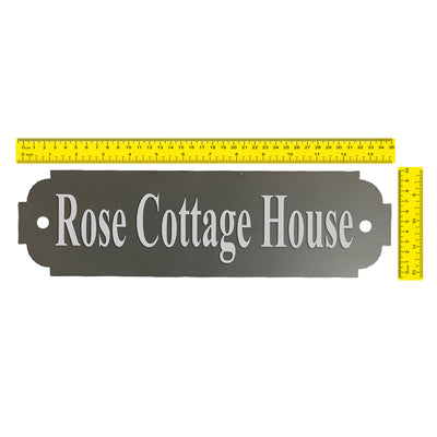 Custom Engraved Slate House Sign 35x10cm - Personalised Name, Number, Text in Any Font - Unique Plaque for Home - Hoolaroo