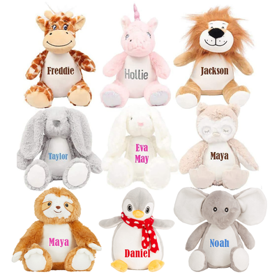 Personalised Teddy Bear Bunny Unicorn Teddies, Ideal Easter toys For Babies Flower Girl bunny gifts Newborn Teddy Bear For Baby - Hoolaroo