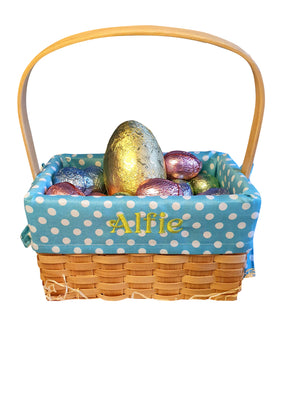 Personalised Embroidered Easter Gift Baskets Empty Easter Basket For Children Easter Hamper - Hoolaroo