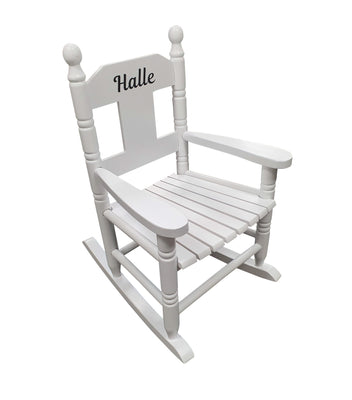 Personalised Kids Chair Rocking Chairs for Nursery Toddler Armchair Childrens Chair with Name On - Hoolaroo