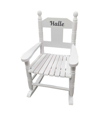 Personalised Kids Chair Rocking Chairs for Nursery Toddler Armchair Childrens Chair with Name On - Hoolaroo