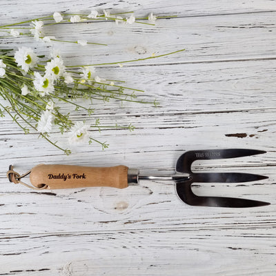 Personalised Gardening Gifts Tool Hand Fork Gift Engraved Personalised Garden Gifts - Hoolaroo