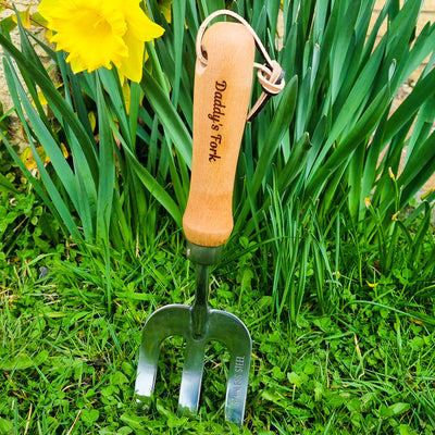 Personalised Gardening Gifts Tool Hand Fork Gift Engraved Personalised Garden Gifts - Hoolaroo
