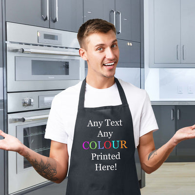 Personalised Apron Any Text Any Colour For Women Kitchen Gift Men Cooking Present Chef - Hoolaroo