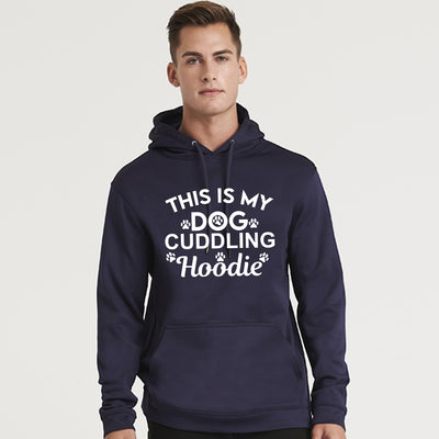 This is My Dog Cuddling Hoodie - Sweatshirt for Dog Lovers, Dog Walkers Gift Sweater For Men Women - Hoolaroo