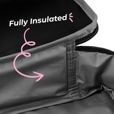 Personalised Lunch Box for Girls – Pink Bow Back To School Lunch Bag – Custom Name School Bag – Kids Insulated Lunchbox – Gifts for Children – Unique Kids Lunchbox for School