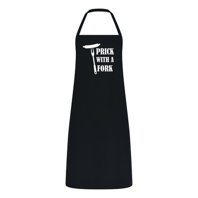 BBQ Aprons For Men Funny Aprons For Men BBQ Chef Apron Barbeque Grill Fathers Day Gift Husband Brother Man Cook Grill King Cookery Dad Grandad Present "Prick with a fork" joke - Hoolaroo