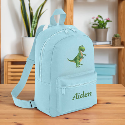 Personalised Toddler Backpack Rucksack for Nursery Bag Baby Kids Boys Dinosaur Theme - Hoolaroo