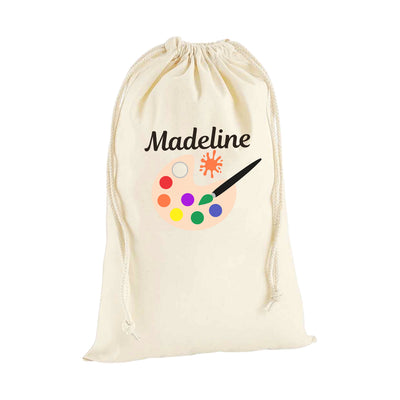 Personalised Painting Apron And Bag Set School Kids With Name Boy or Girl Age 3-10 - Hoolaroo