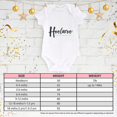 Personalised BabyGrow 1st Mother's Day Together Baby Hippo Rainbow Design Newborn, 0-12 Months Vest - Hoolaroo