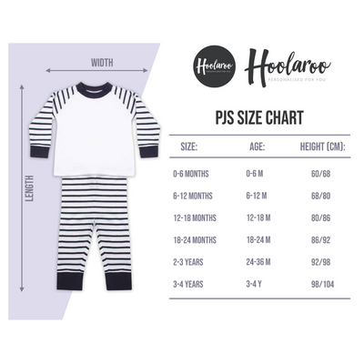 Personalised Baby Toddler Pyjamas - When I Wake Up I Will Be 1 2 3 4 Birthday PJs - Blue Dinosaur 6 Months - 4 Years Boy - Hoolaroo