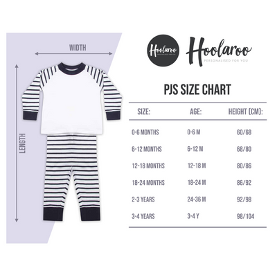 Personalised Baby Boy Pyjamas My 1st Easter 6-12 Months Rabbit Blue Outfit Clothing Stripe PJs - Hoolaroo