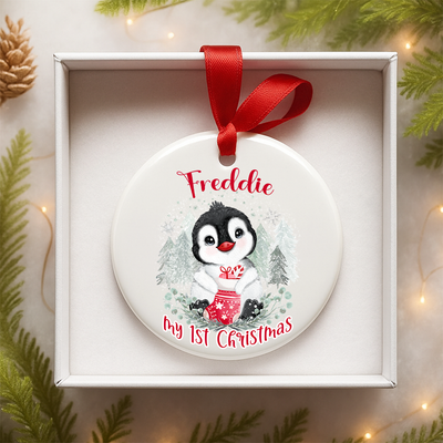 Personalised Christening or Baptism Bauble Hanger – Gift Box for Girls – Pink Bunny Theme Keepsake Momento – Custom Name Ornament – Baby Girl Baptismal Present in Pink Gift Packaging (Copy)