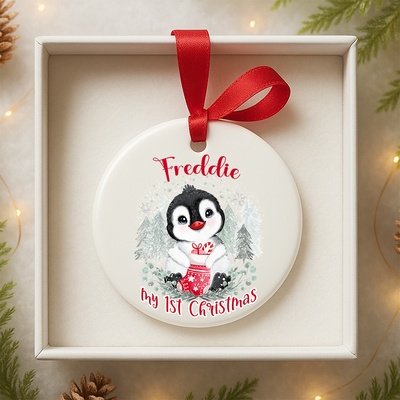 Personalised Christening or Baptism Bauble Hanger – Gift Box for Girls – Pink Bunny Theme Keepsake Momento – Custom Name Ornament – Baby Girl Baptismal Present in Pink Gift Packaging (Copy)
