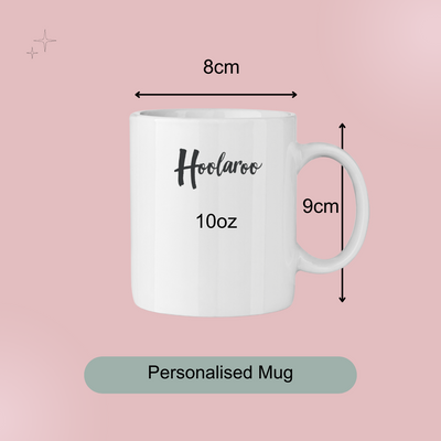 Personalised Mug Custom Mugs With Photo Upload and Text, Fathers Day Gift for Dad 10oz Customisable Coffee Cup Mum Daddy Leavers Present - Hoolaroo