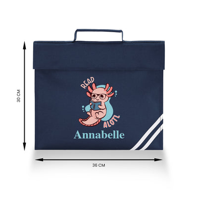 Personalised Book Bag Back to School Homework Folder Boys girls - With Any Name - Hoolaroo