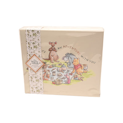 Winnie the Pooh Baby Memory Box - Keepsake Box with Milestone Cards for Boys & Girls Newborns - Hoolaroo