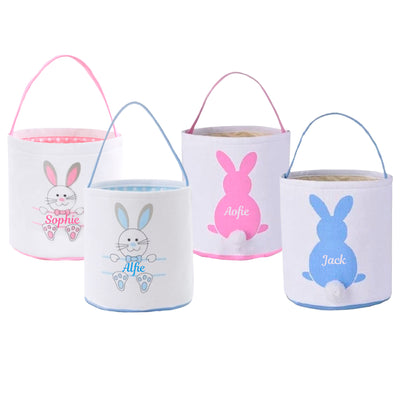 Personlised Easter Basket, Easter Hampers For Children Personalised Easter Baskets Egg Hunt Bucket - Hoolaroo