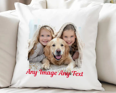 Personalised Pillow Custom Cushion With Photo Upload and Text, for Dad Customisable Cushion Mum Daddy Present - Hoolaroo