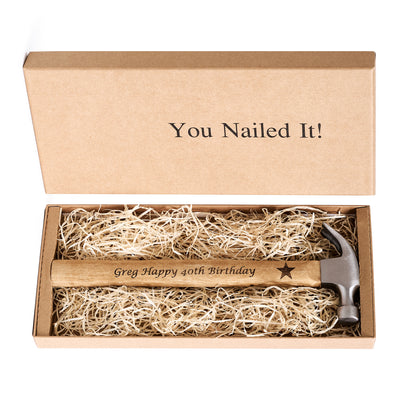 A Gift for Dad : An Engraved Claw Hammer Tool with Gift Box