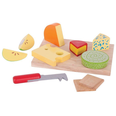 Personalised Birthday Toy Wooden Cheese board Toy Food Set Baby Toddler Gift - Hoolaroo