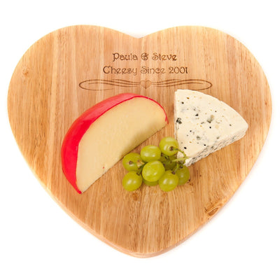 Personalised Engraved Bamboo Wooden Chopping Cheese Board Wedding Valentine Gift - Hoolaroo