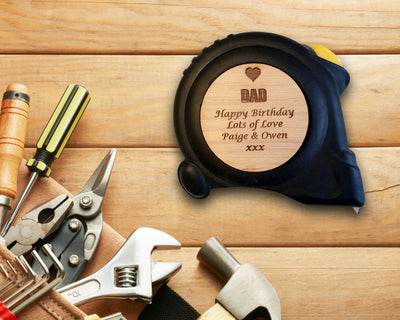 Personalised Tape Measure Engraved Fathers Day Gift Personalised Dad Gifts husband gifts - Hoolaroo